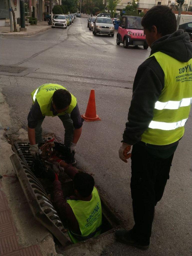Συνεχίζεται ο καθαρισμός φρεατίων