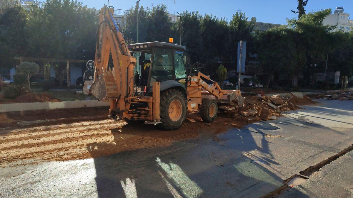 Άρχισαν οι εργασίες βελτίωσης της προσβασιμότητας στην πλατεία επί των οδών Βούτσαλη & Κωνσταντινουπόλεως