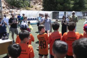 Με τη συμμετοχή 500 παιδιών οι ετήσιες εκδηλώσεις των δημοτικών τμημάτων ποδοσφαίρου και κολύμβησης Με τη συμμετοχή 500 παιδιών οι ετήσιες εκδηλώσεις των δημοτικών τμημάτων ποδοσφαίρου και κολύμβησης