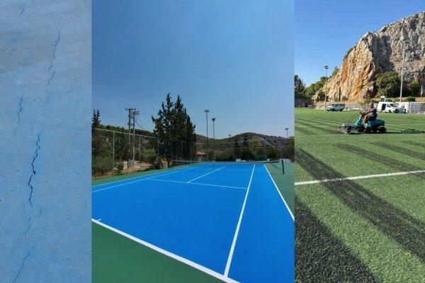 Εργασίες συντήρησης στα γήπεδα της Πετρούπολης