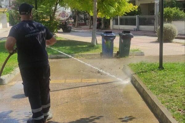 Συνεχίζονται οι εργασίες καθαρισμού κοινόχρηστων χώρων στον Δήμο μας Συνεχίζονται οι εργασίες καθαρισμού κοινόχρηστων χώρων στον Δήμο μας
